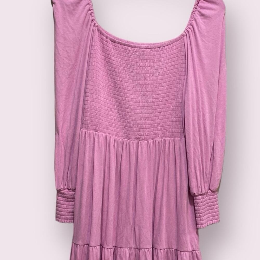 Bb Dakota Steve Madden Pink Long Sleeve Mini Dress Puff Sleeves Small -24
